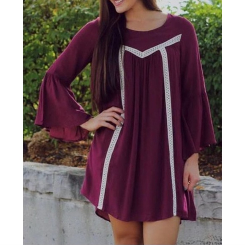 Entro | Bell Sleeve Boho Dress